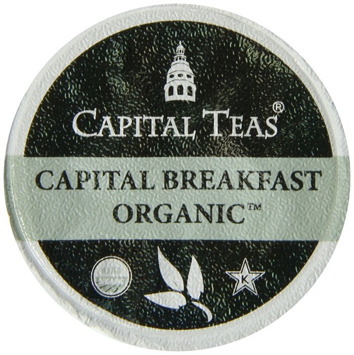 Capital Teas Turmeric Ginger Organic Tea, Keurig Cups, 12 Count N16