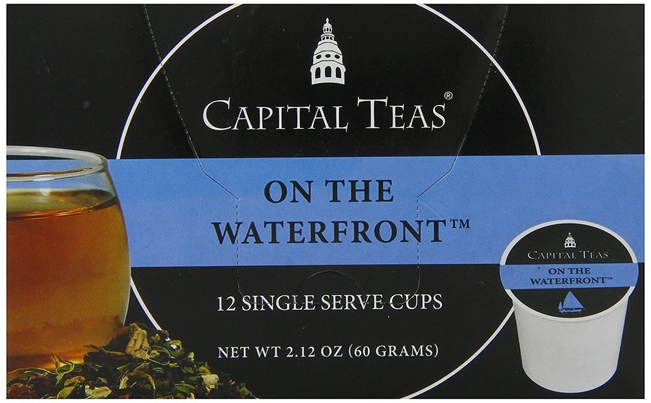 Capital Teas Turmeric Ginger Organic Tea, Keurig Cups, 12 Count N18