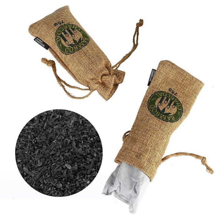 Glencreag Bamboo Activated Charcoal Bag Natural Eco-friendly Air Purifier Bag, Effective Non-Chemical Deodorizer... N10