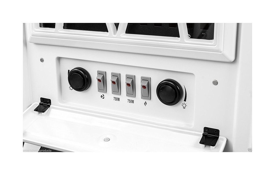 White Free Standing Portable Electric Fireplace Heater TOP SELLING ITEM