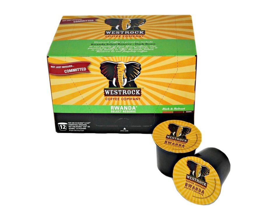Westrock Coffee Company Rwanda Select Reserve Best Dark Roast Gourmet Single Serve Cups, 80 Count