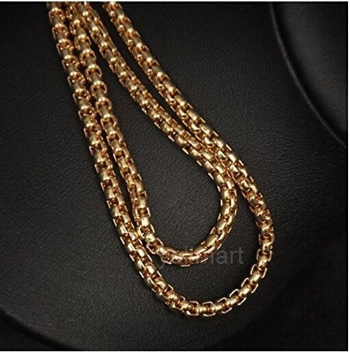 Vintage Women Choker Chunky Statement Gold Long Necklace Chain Pendant Jewelry