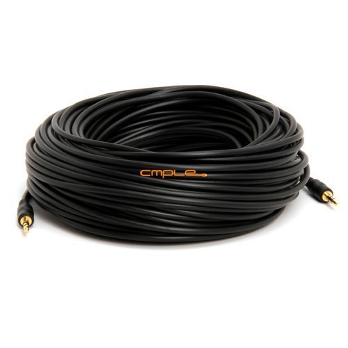Cmple - Stereo Audio Patch Cable Male to Male 3.5mm - 100 FT