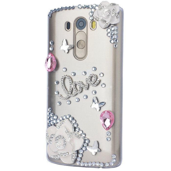 Spritech(TM) Bling Phone Case For LG V10,3D Handmade Crystal Perfume Pattern Accessary Design Clear Cellphone... N59
