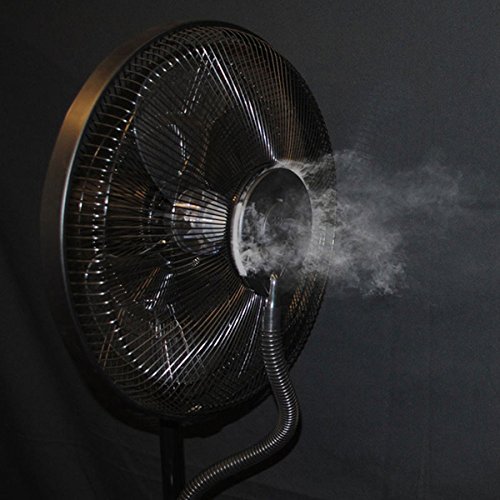 Solid Portable Ultrasonic Dry Misting Fan With Bluetooth Technology Black N3