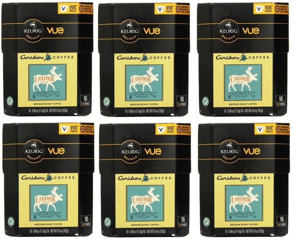 32 Count - Caribou Blend Vue Cup Coffee For Keurig Vue Brewers N3
