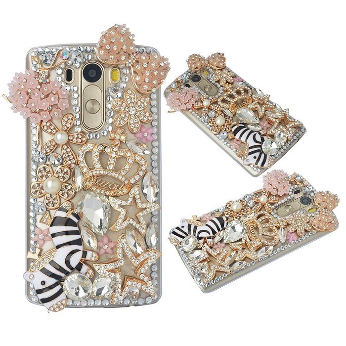 Spritech(TM) Bling Phone Case For LG V10,3D Handmade Crystal Perfume Pattern Accessary Design Clear Cellphone... N63
