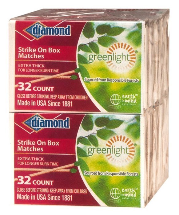 10 Pack - GreenLight Diamond Strike on Box 32 Count Matches