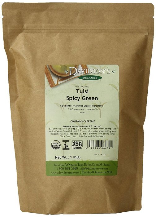 Davidson's Tea Bulk, Gunpowder Green, 1-Pound Bag N123