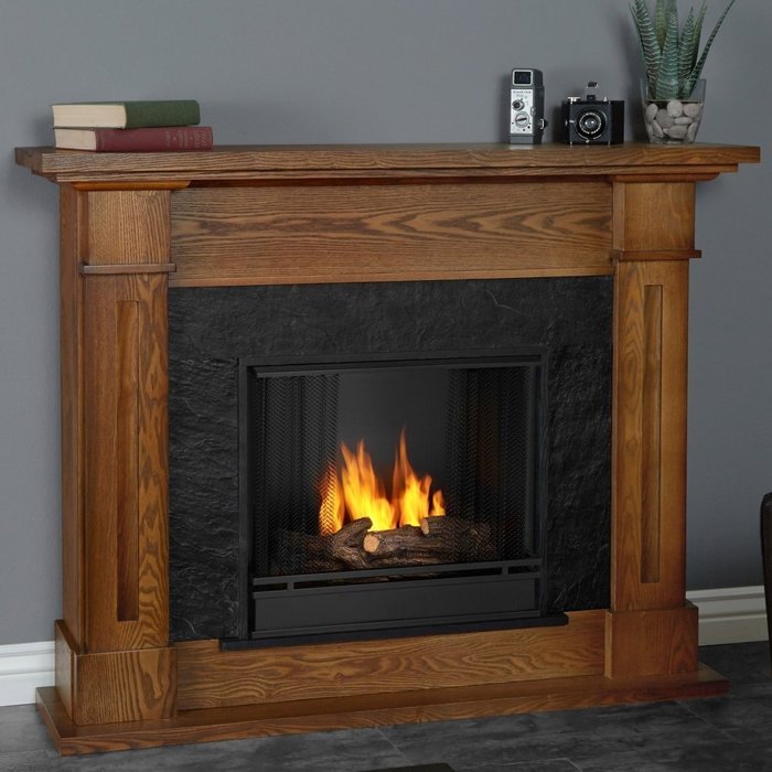 Real Flame Kipling Ventless Gel Fuel Fireplace White N3