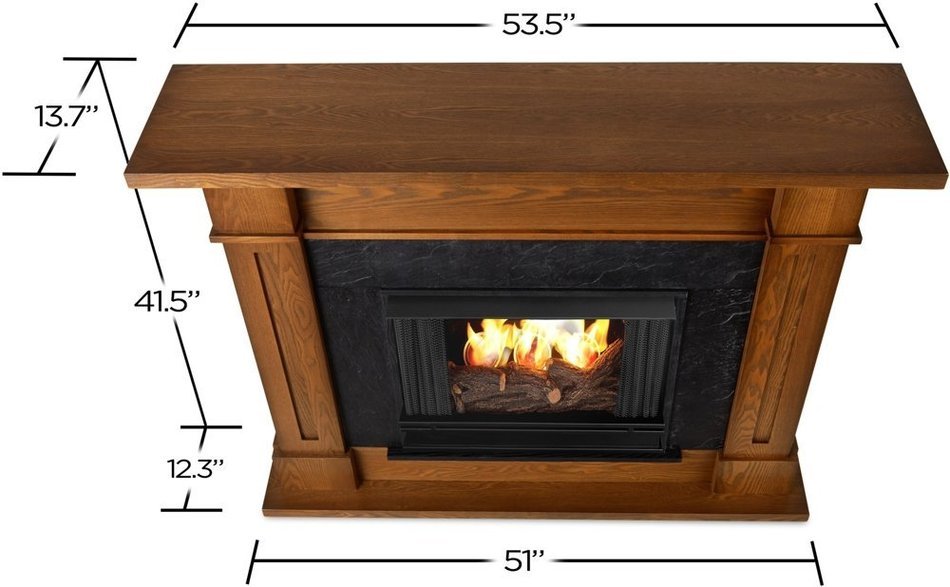 Real Flame Kipling Ventless Gel Fuel Fireplace White N4