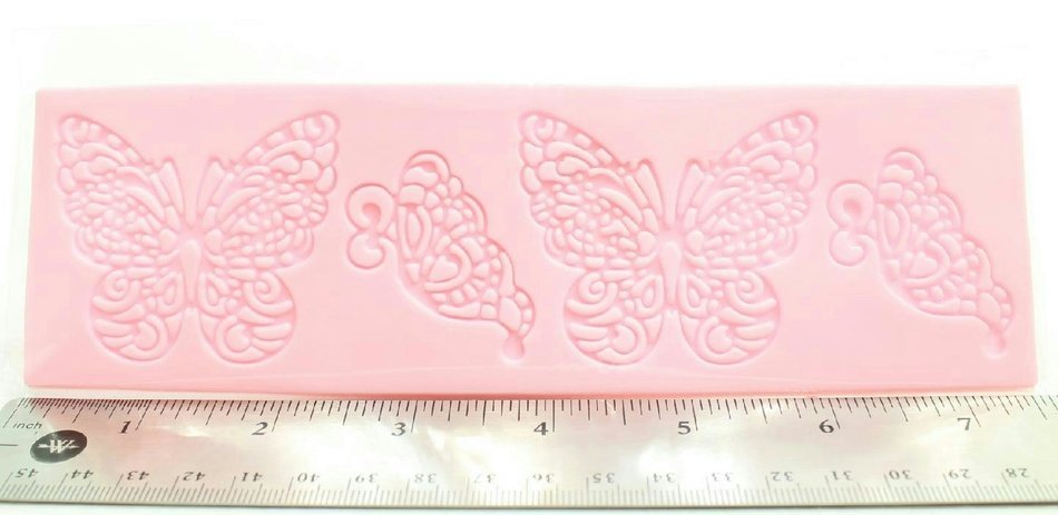 Silicone Cake Decorating Mold for Fondant, Gum Paste, or Sugar Paste (Butterflies) N3
