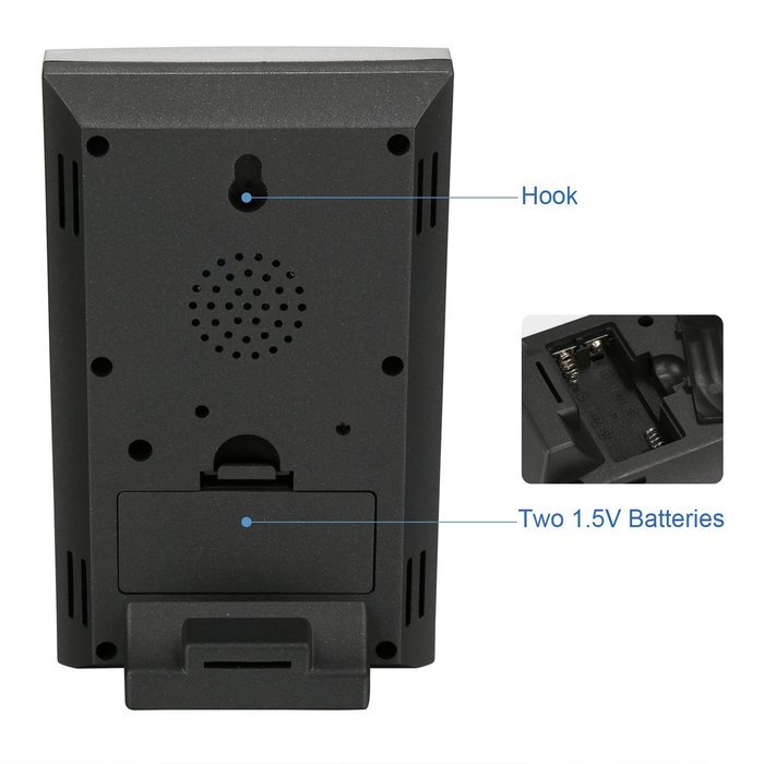 Eshion Wireless Connection Indoor Outdoor Humidity Temperature Clock Weather Station N4