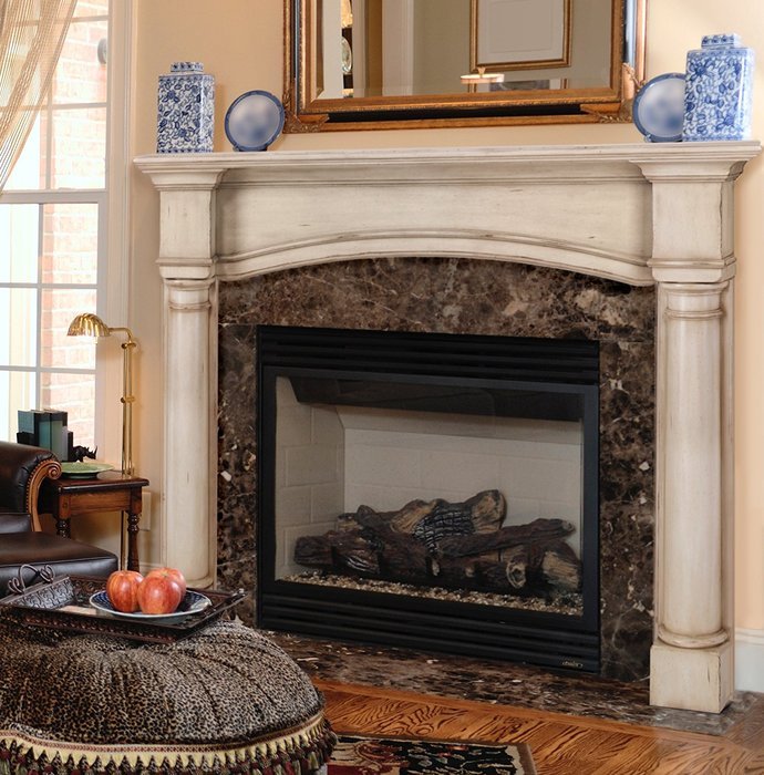 Pearl Mantels 159-48-80 The Princeton 48-Inch Fireplace Mantel Surround, French Country N5