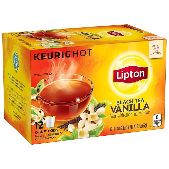 Lipton Black Tea Chai K Cups, 10 count, (Pack of 6) N12
