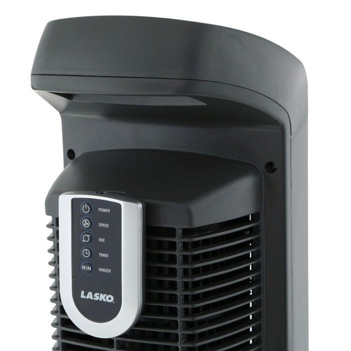 Lasko 42 In 3 Speed Electronic Tower Fan With Remote Control Black   5125988 