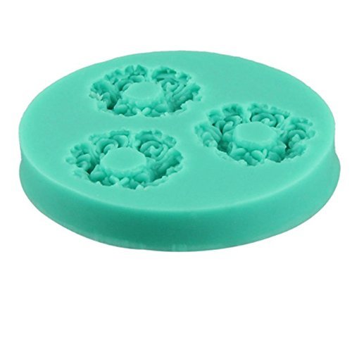 Lovely Mini 2.9cm Rose Circle Fondant Mold Silicone Sugar Mold Craft Molds DIY Cake N2