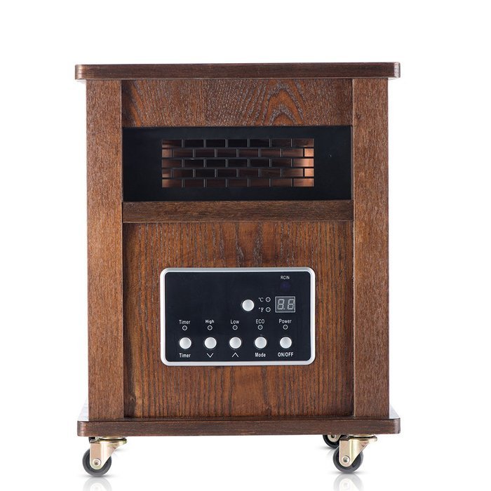 Wooden Oak Portable Infrated Room Space Heater,ETL 1500W, With Remote Control N3