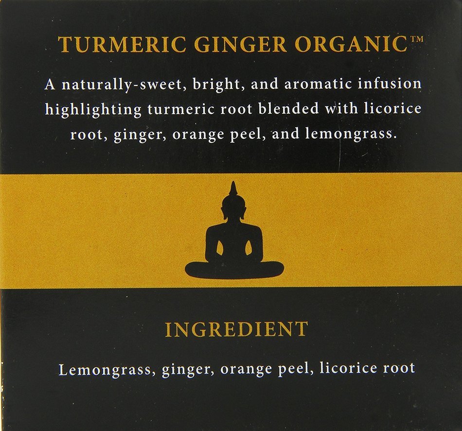 Capital Teas Turmeric Ginger Organic Tea, Keurig Cups, 12 Count N20