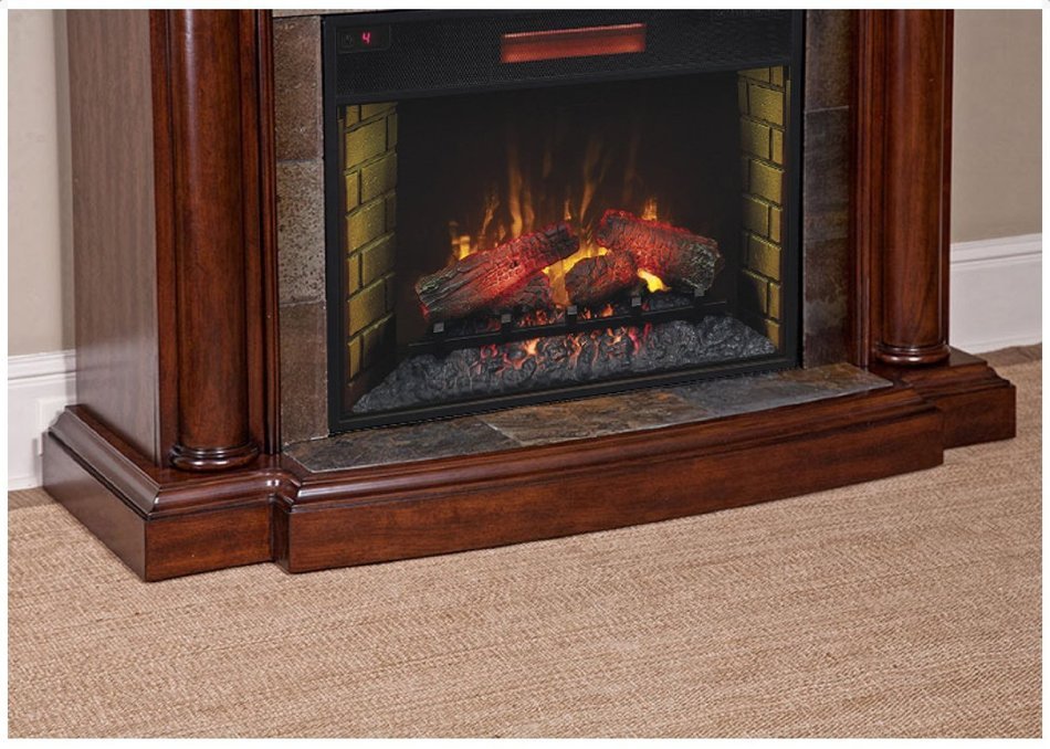 ChimneyFree Aspen Infrared Electric Fireplace Mantel Package in Meridian Cherry - 28WM1751-C248