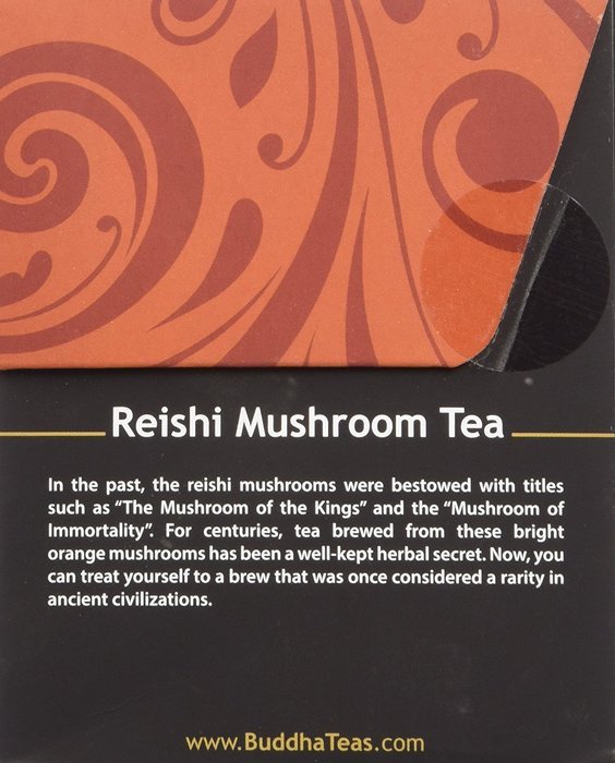 Reishi Mushroom Tea - Organic Herbs - 18 Bleach Free Tea Bags N2