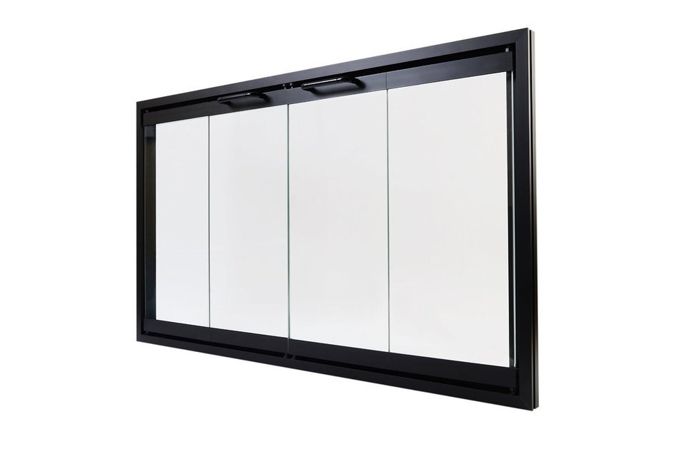 Superior Bi-Fold Glass Fireplace Door, Easy to Install, Stop Annoying Drafts and Lower Your Heating Bill (Fits... N2