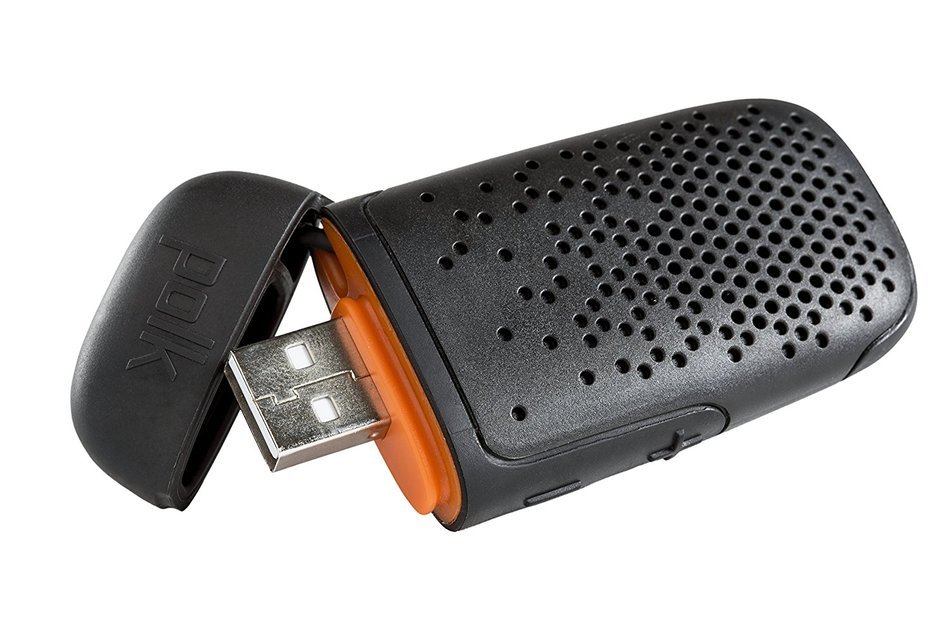Polk Audio BITB-A Boom Bit Waterproof Wearable Bluetooth Speaker, Black
