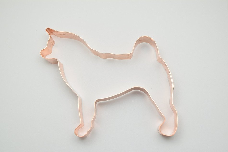 Akita Copper Cookie Cutter N4