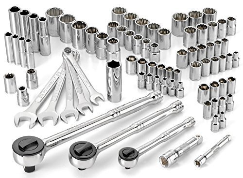 Powerbuilt 640076 SAE and Metric Mechanics Tool Set, 82 Piece by Powerbuilt