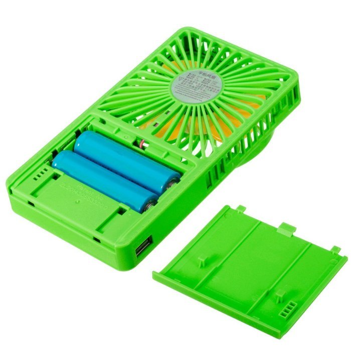 ELEGIANT Hand-held USB Rechargable 3 Speeds Portable Mini USB Summer Cooling Fan Personal Pocket Fan blue