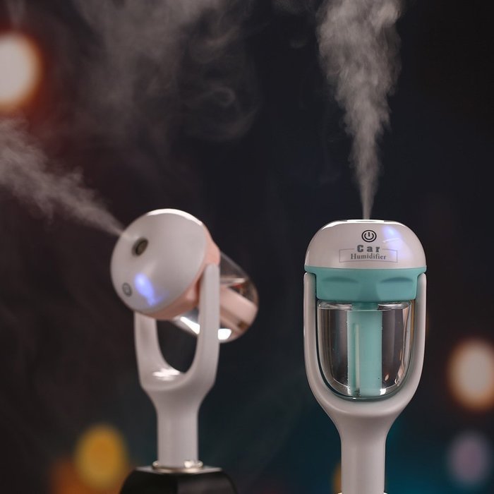 IPUIS Car Air Humidifier with USB Changer Port Aromatherapy Essential Oil Aroma Diffuser Air Purify Car charger... N5