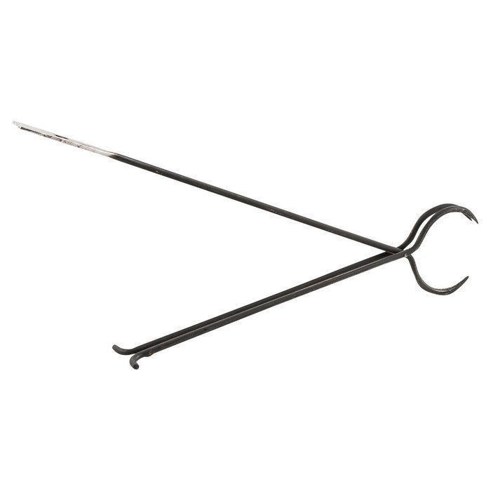 Toole Industrial Hand Forged Iron Fireplace Tool Set