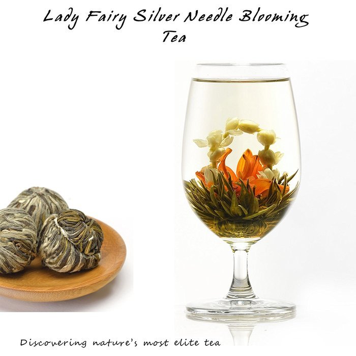 Elitea&reg; 12 Pieces Premium Grade Jasmine Blossom Blooming Flowering Flower Tea Balls (Assorted 6 Blooming Styles) N4