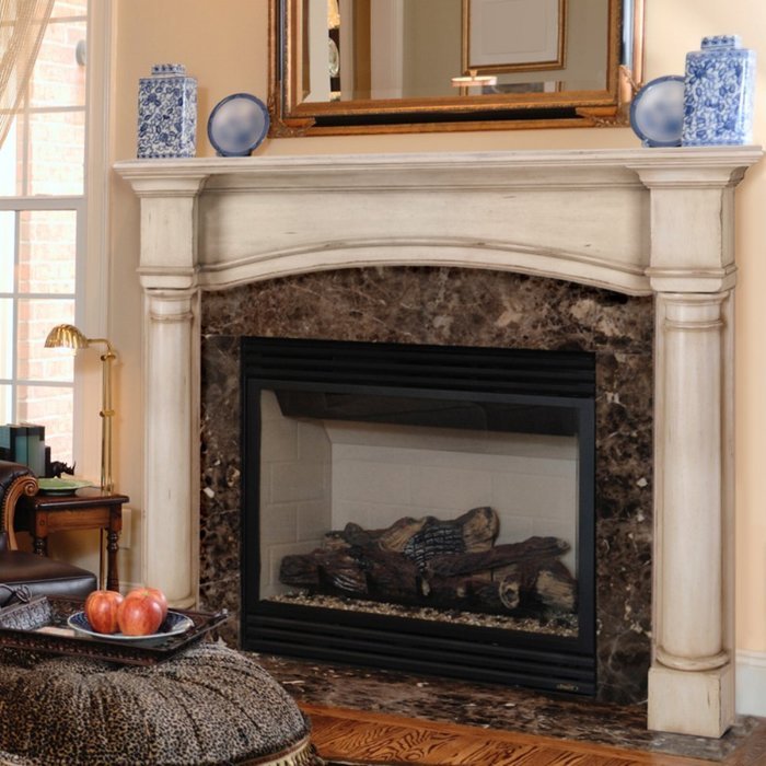 Pearl Mantels 159-48-80 The Princeton 48-Inch Fireplace Mantel Surround, French Country N10