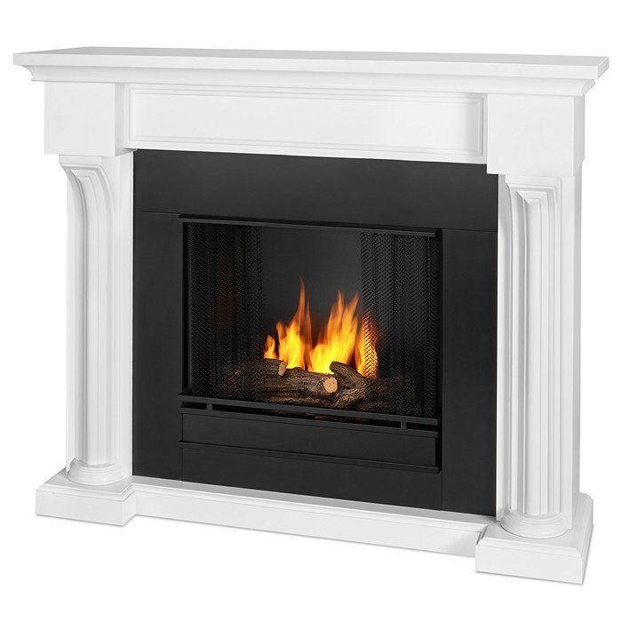 Real Flame Verona Ventless Gel Fireplace White N3