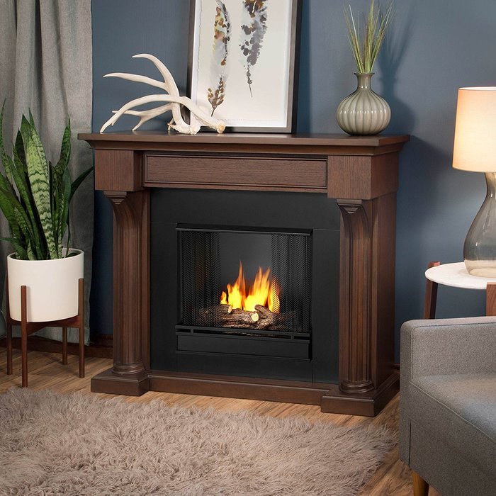 Real Flame Verona Ventless Gel Fireplace White N5
