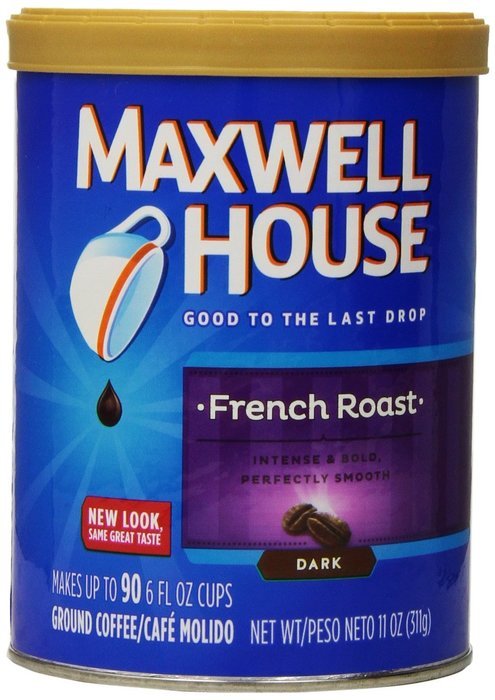 Maxwell House Ground Coffee Canister, Wake Up Roast, 30.65 Ounce N4