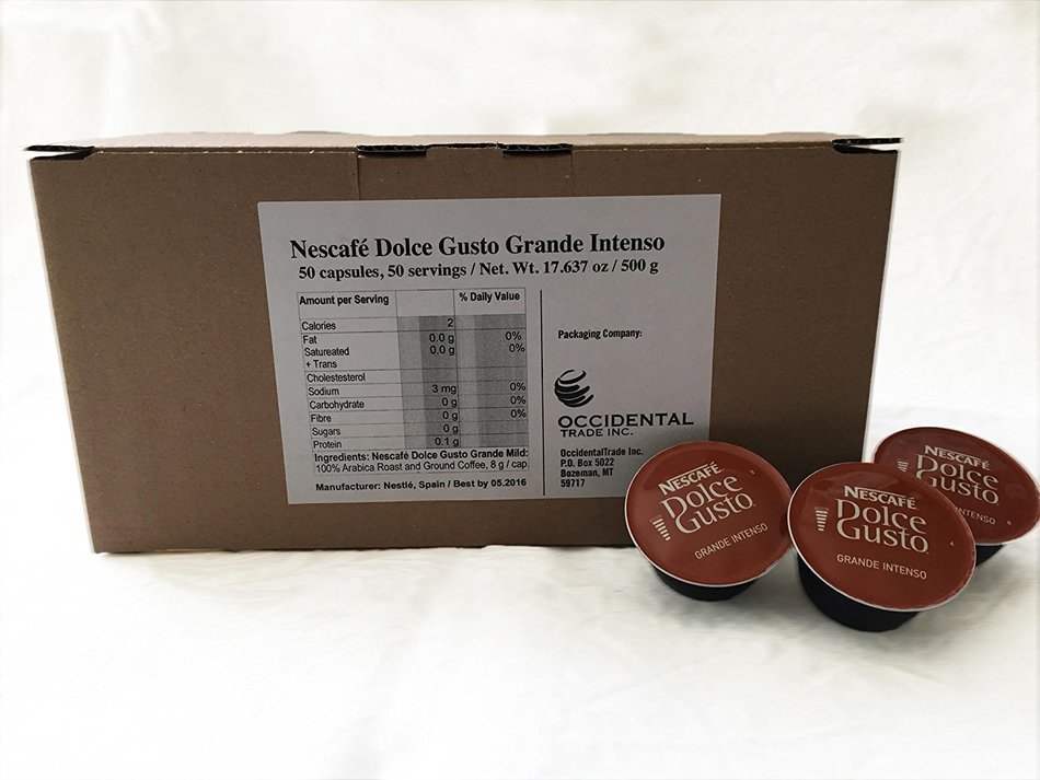 50 X Nescafe Dolce Gusto Grande Intenso - Dark Roast N3