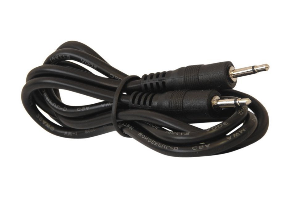 Amp Powers 3.5mm 1/8 male mini plug to male mini plug monaural mono audio cable 2 Pack