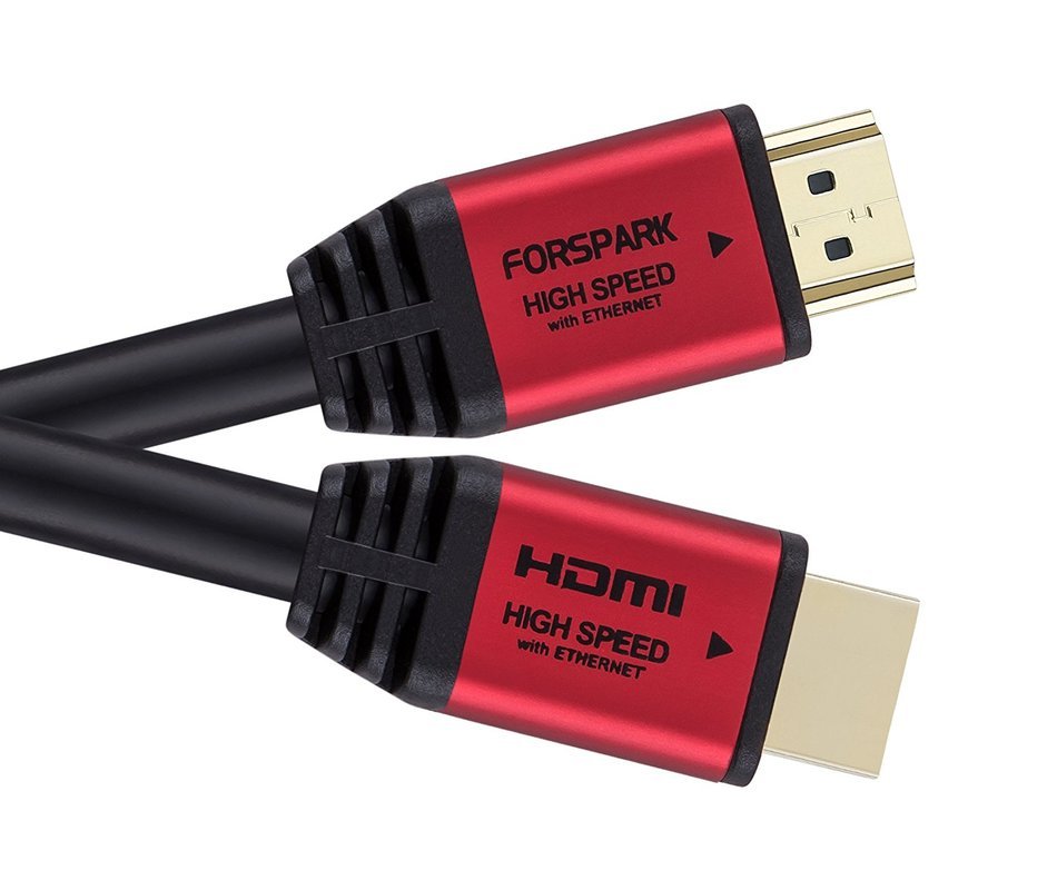 FORSPARK High Speed Ultra HDMI Cable 6ft with Ethernet ,Full HD, Supports 4K, 3D, 1080p Full HD Latest Version...