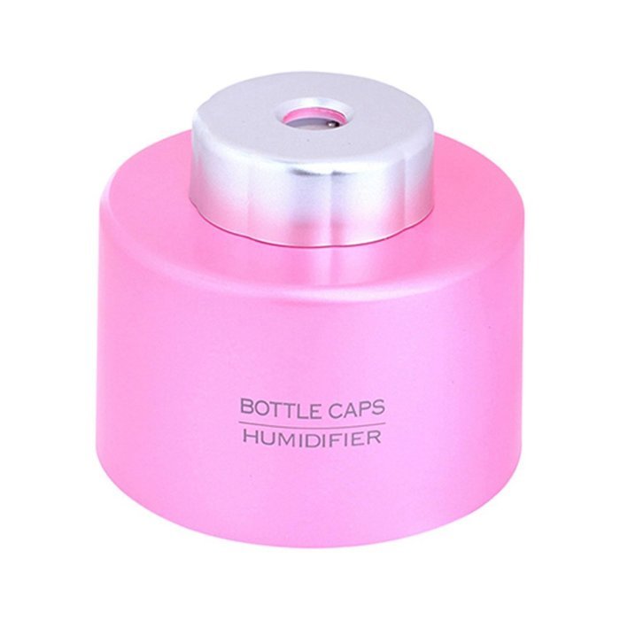Polytree Mini USB Night-light Portable Air Mist Humidifier with Cover for Bedroom Office (Blue) N10