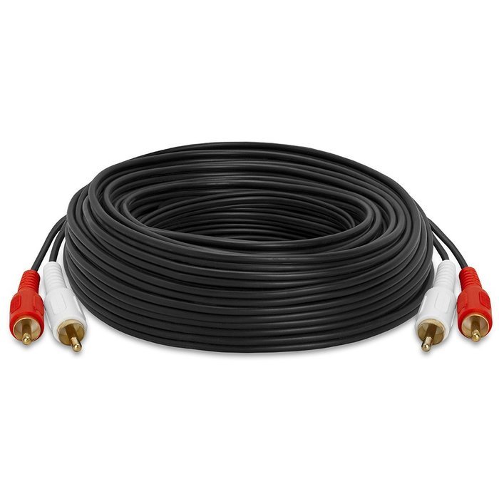 Cmple - RCA Stereo Audio Cable Male to Male -75 ft N2
