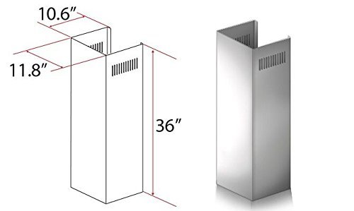 ZLINE 1-36 in. Chimney Extension for 9 ft. to 10 ft. Ceilings N3