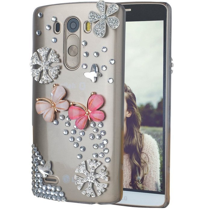 Spritech(TM) Bling Phone Case For LG V10,3D Handmade Crystal Perfume Pattern Accessary Design Clear Cellphone... N74