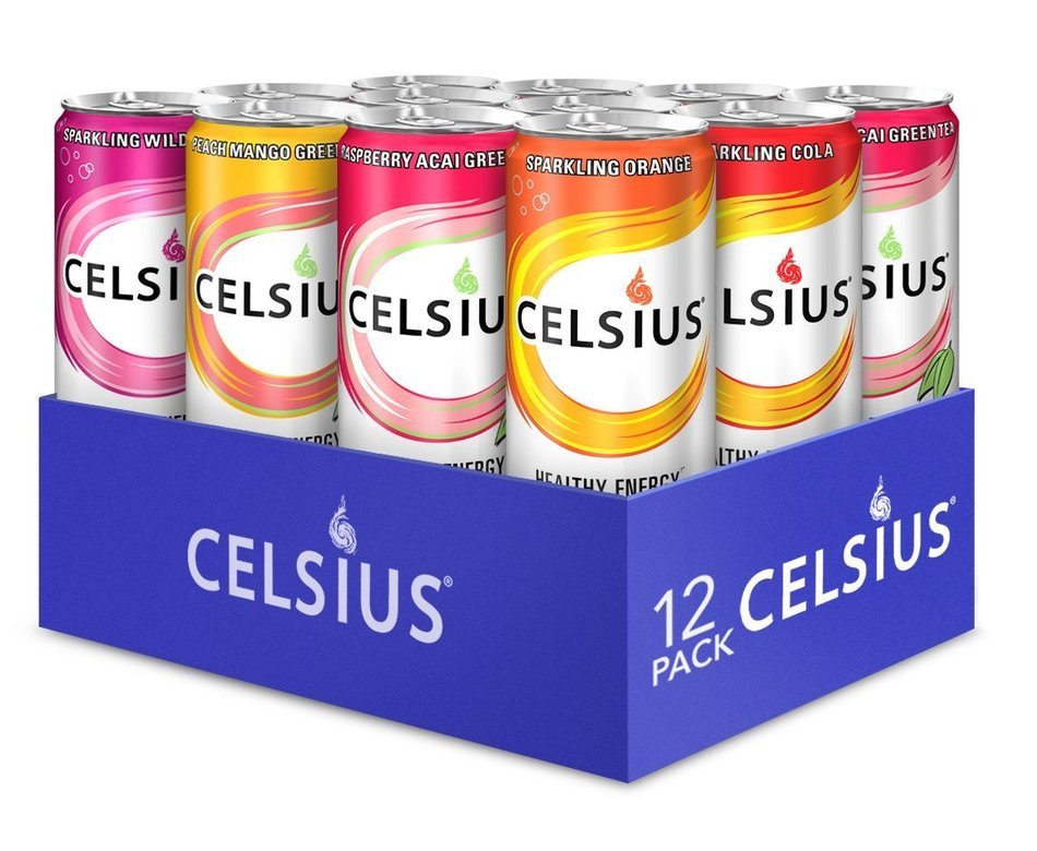 Celsius Green Tea, Peach Mango, 12 Ounce (Pack of 12) N67