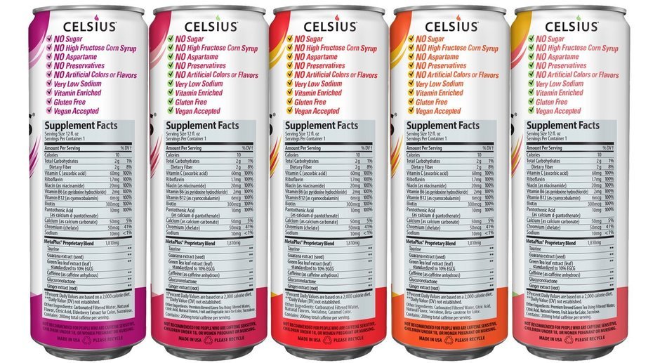 Celsius Green Tea, Peach Mango, 12 Ounce (Pack of 12) N68