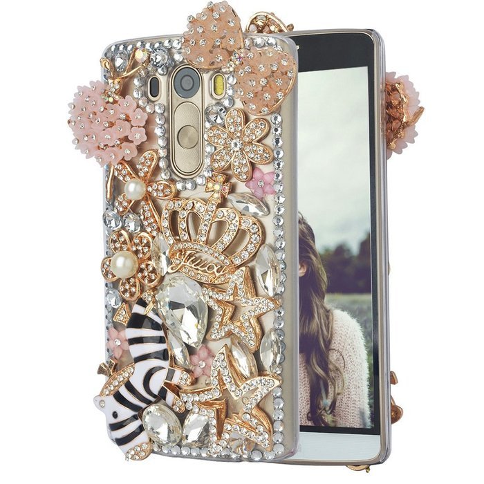 Spritech(TM) Bling Phone Case For LG V10,3D Handmade Crystal Perfume Pattern Accessary Design Clear Cellphone... N77