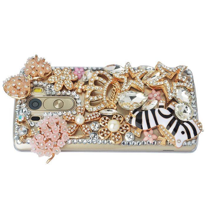 Spritech(TM) Bling Phone Case For LG V10,3D Handmade Crystal Perfume Pattern Accessary Design Clear Cellphone... N78