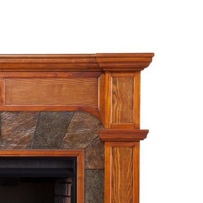 Avery 45 in. Convertible Electric Oak Indoor Portable Fireplace Heater, Wall Mounted or Cornered N2