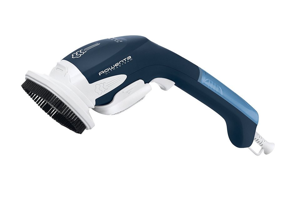 Rowenta GS3010 Ultrasteam Hand-Held Garment and Fabric Steamer with Lint Pad and Travel Pouch, 800-Watt, Blue